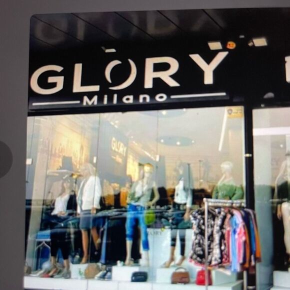 Glory Milano Floral Cropped Pants Made in Italy Size Medium - Picture 9 of 9